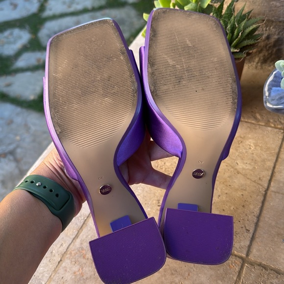 Zara purple satin sandals size 40 in very good condition - Picture 4 of 6